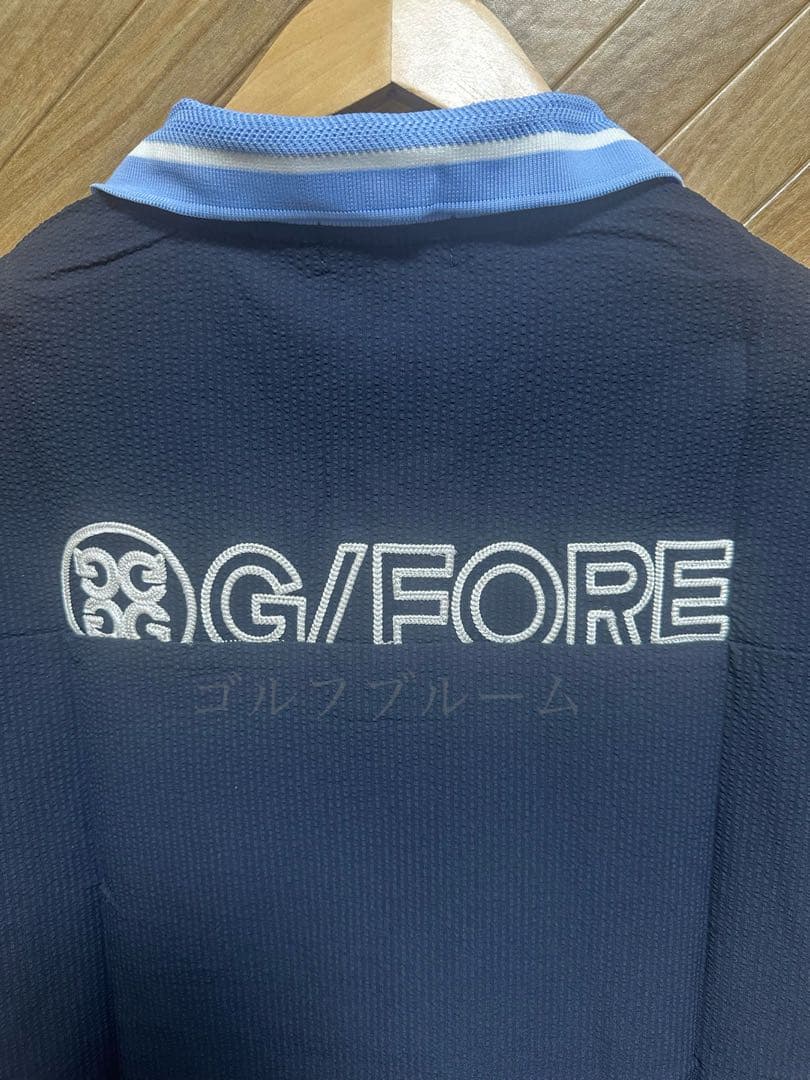 ☆新作新品未使用G/FOREジーフォア メンズシャツsizeLネイビー