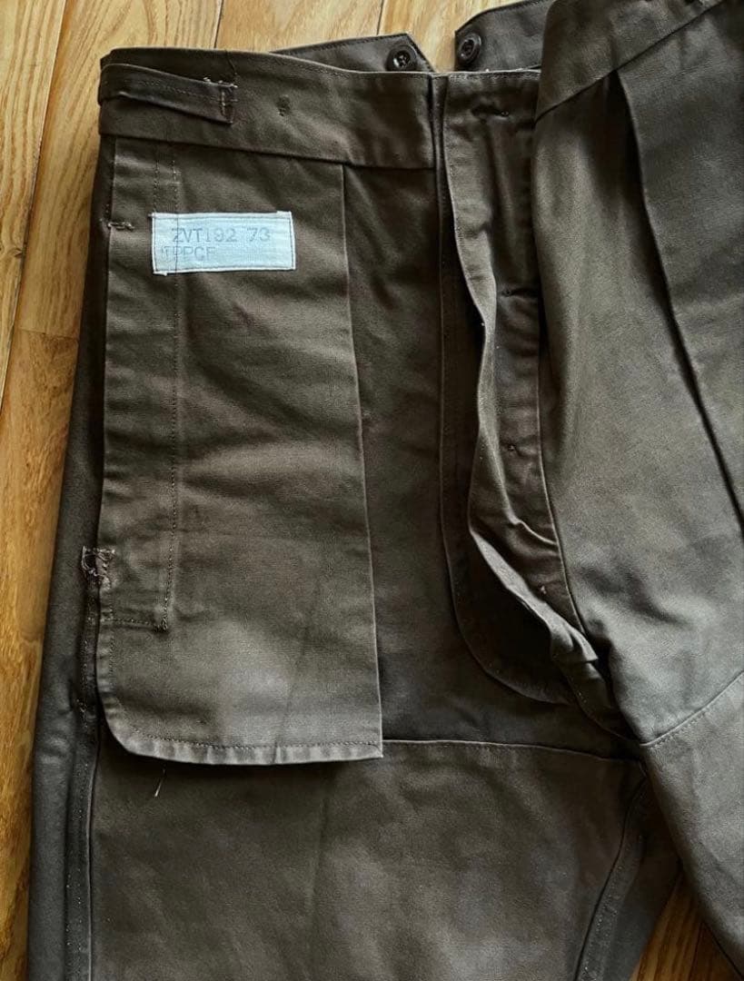 vintage FrenchWork duck pants サスペンダーセット
