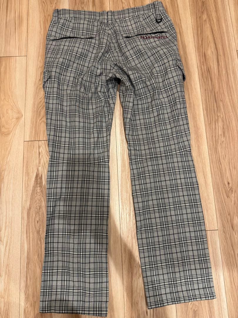パーリゲイツ　グレー系チェック メンズパンツ　4
