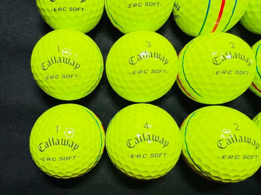 キャロウェイ ERC SOFT トリプルトラック 2025年式 20個　イエロー