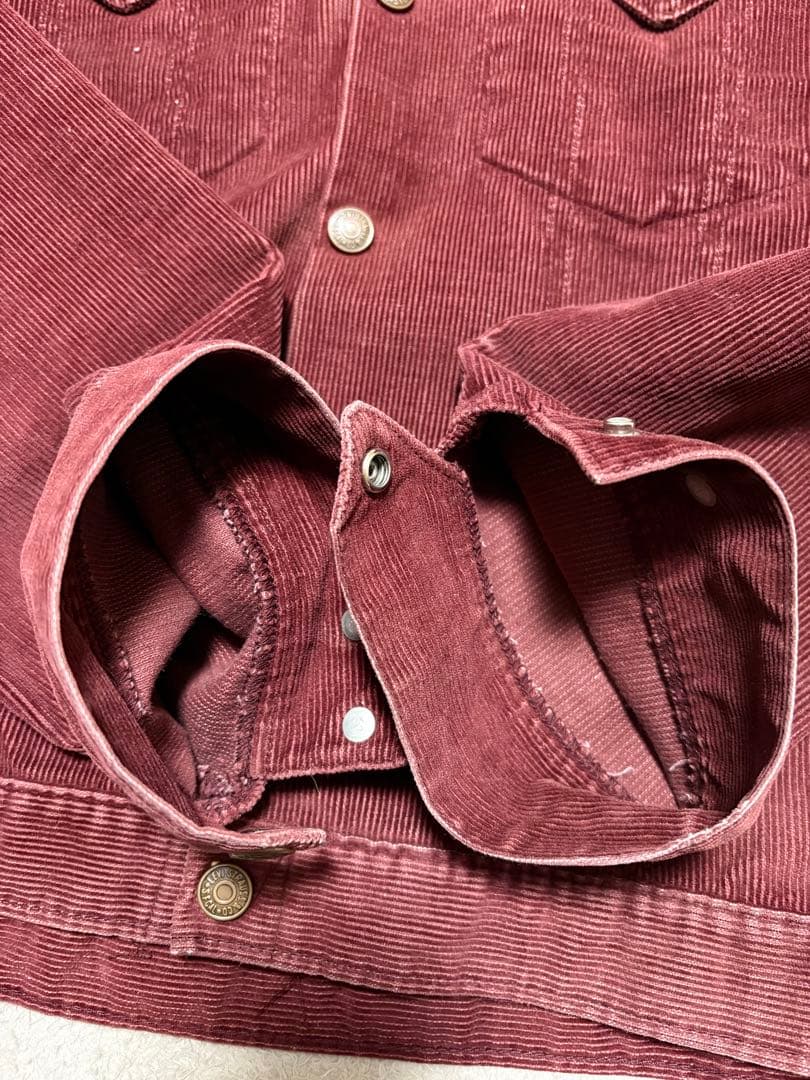 Levi's バーガンディ コーデュロイジャケット