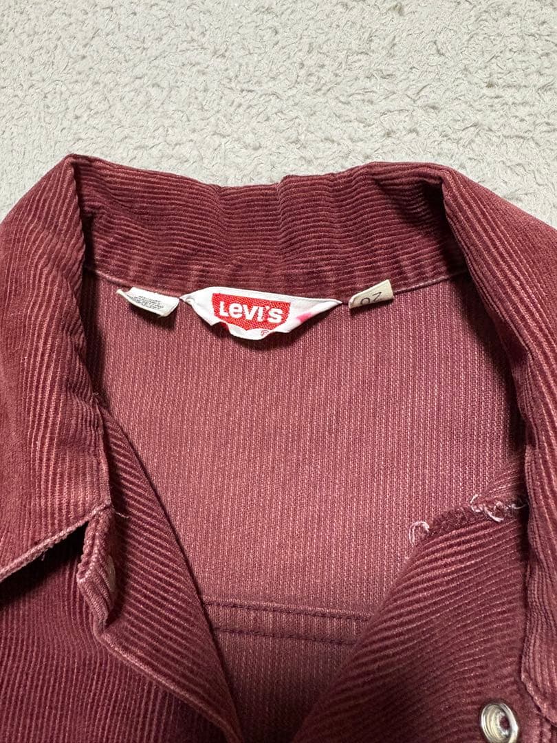 Levi's バーガンディ コーデュロイジャケット