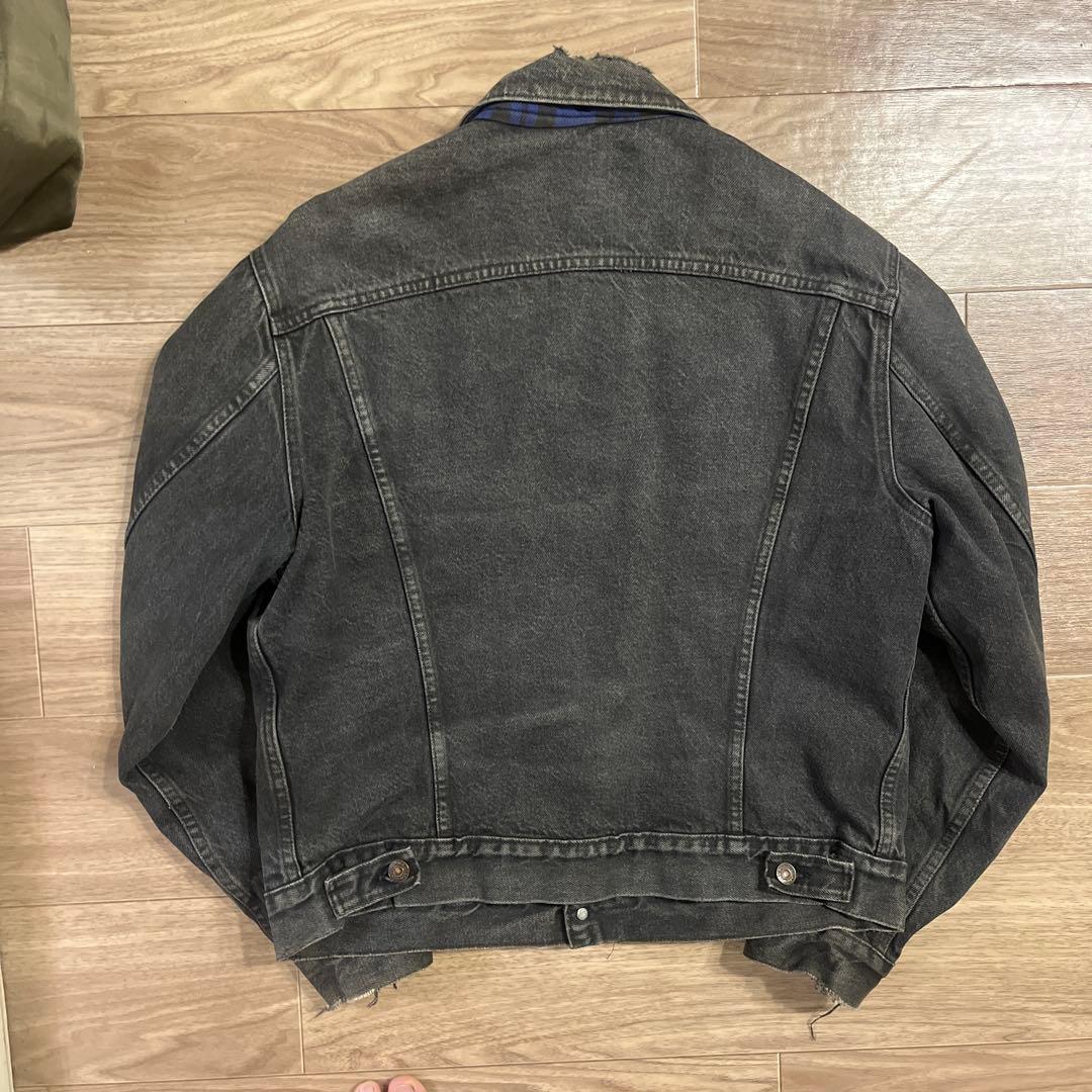 80s Levi's ブラック デニムジャケット　70411 527 リーバイス