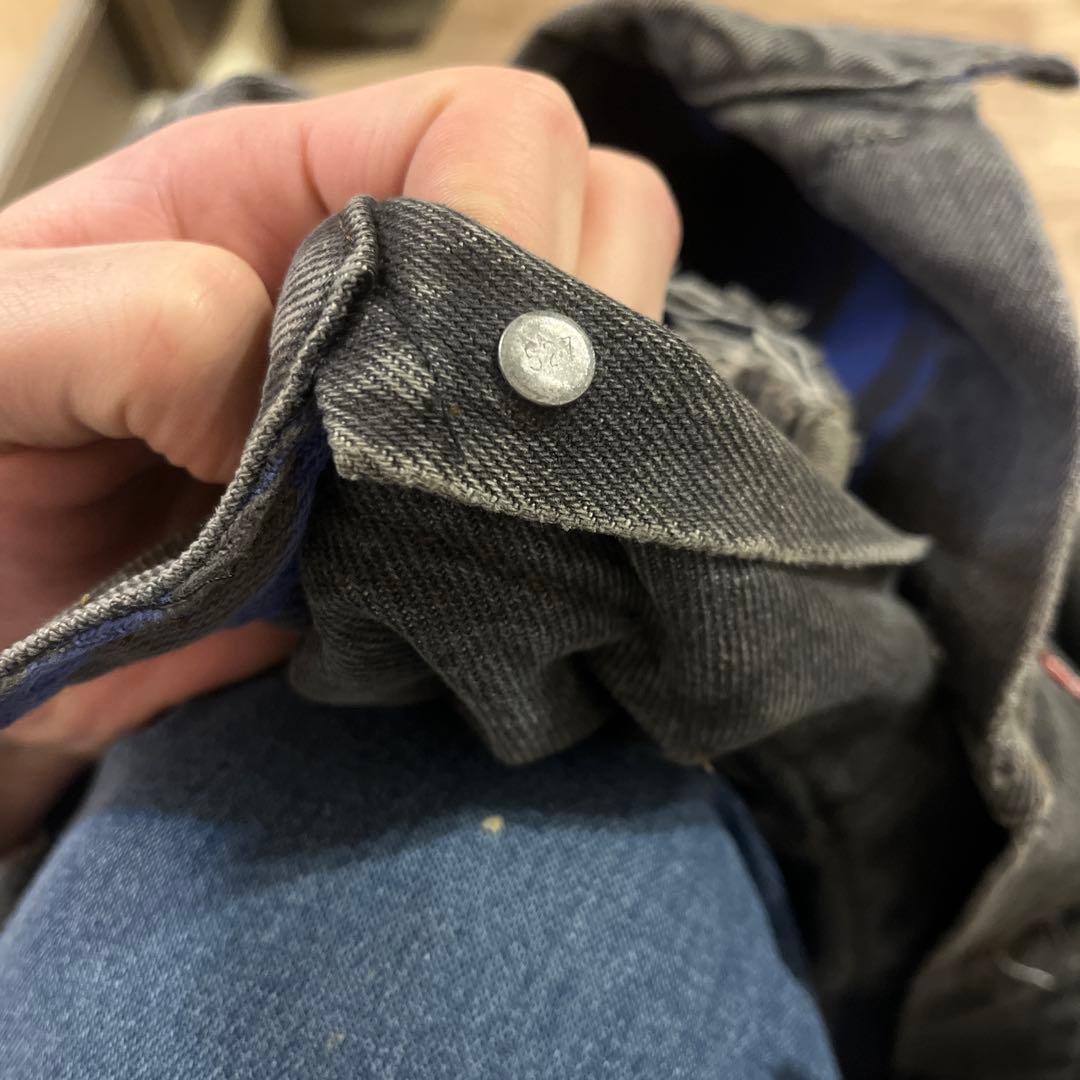 80s Levi's ブラック デニムジャケット　70411 527 リーバイス