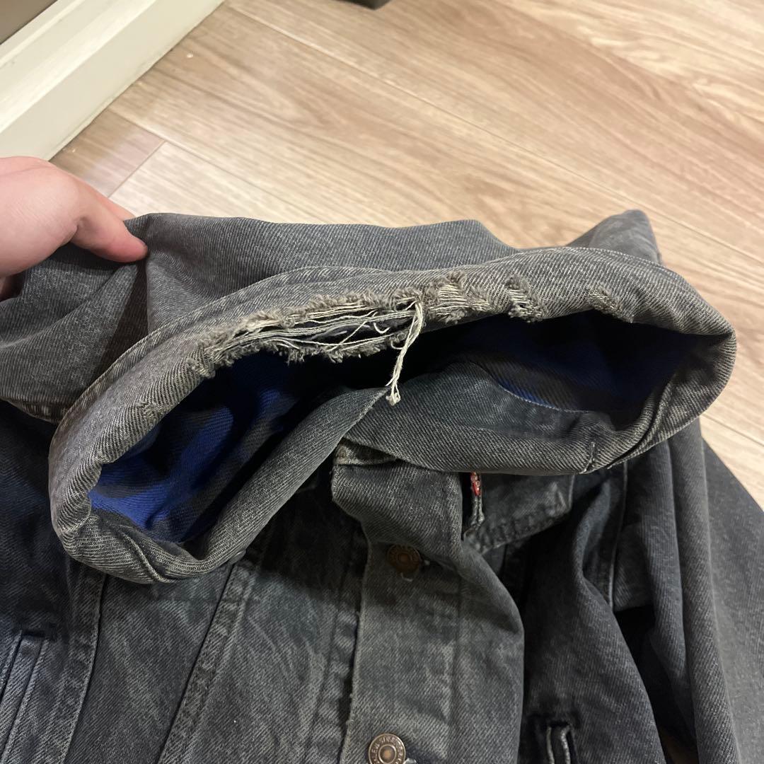 80s Levi's ブラック デニムジャケット　70411 527 リーバイス