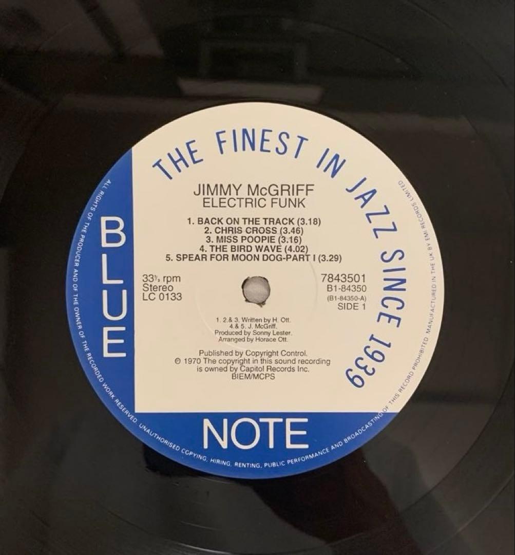 Jimmy McGriff Electric Funk LP UK,EU再発盤
