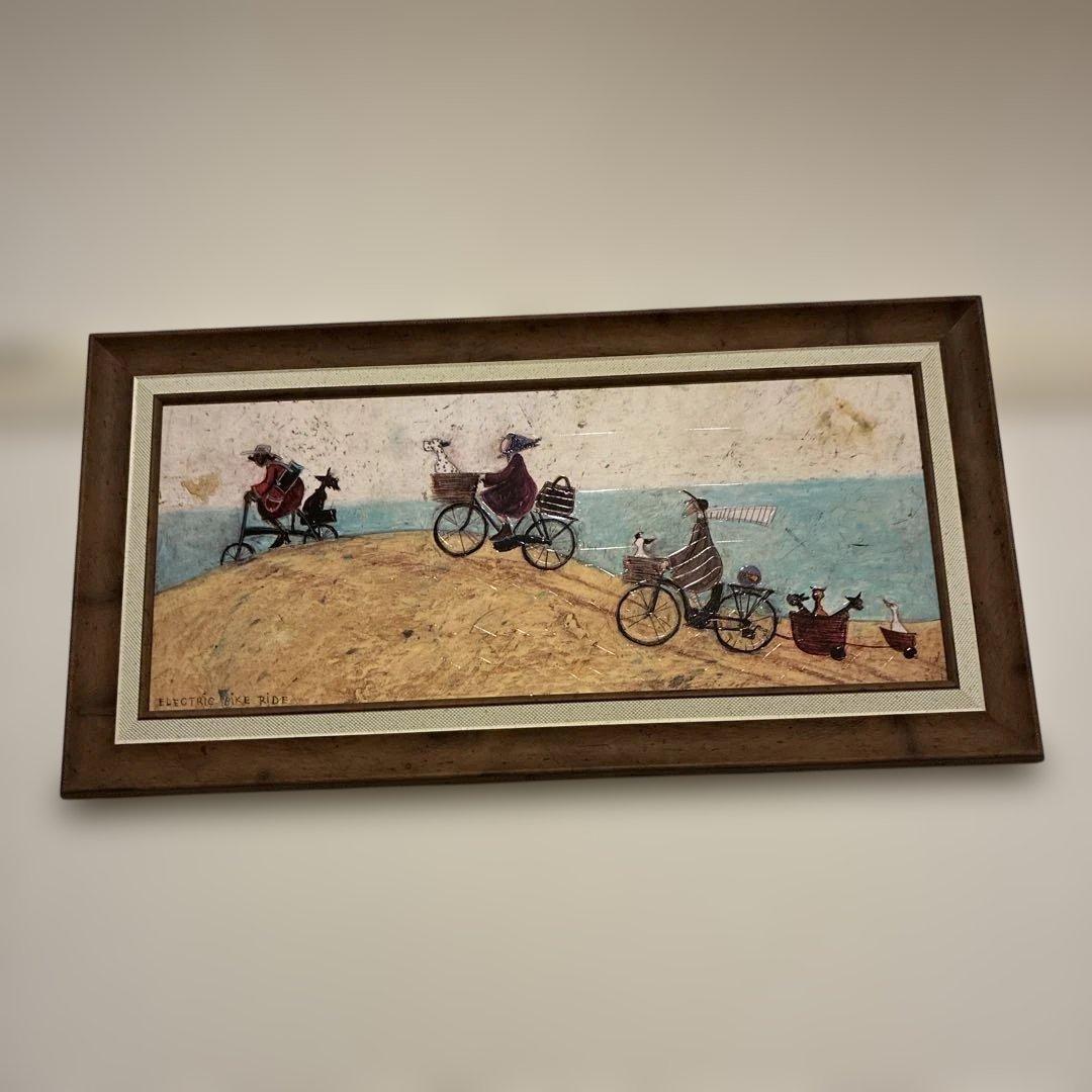 カズミ　自転車と風景の絵画　サムトフト