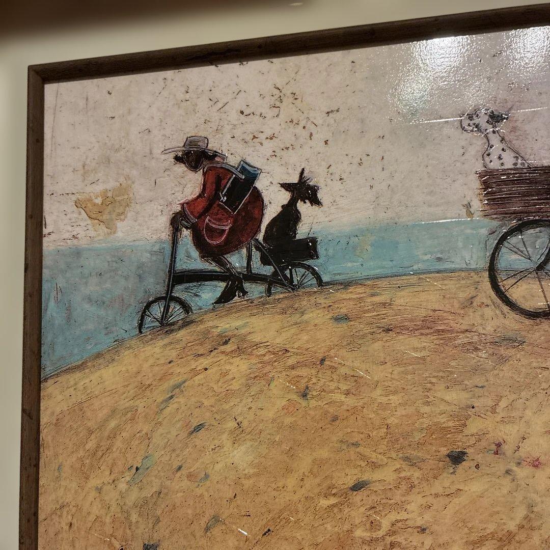 カズミ　自転車と風景の絵画　サムトフト