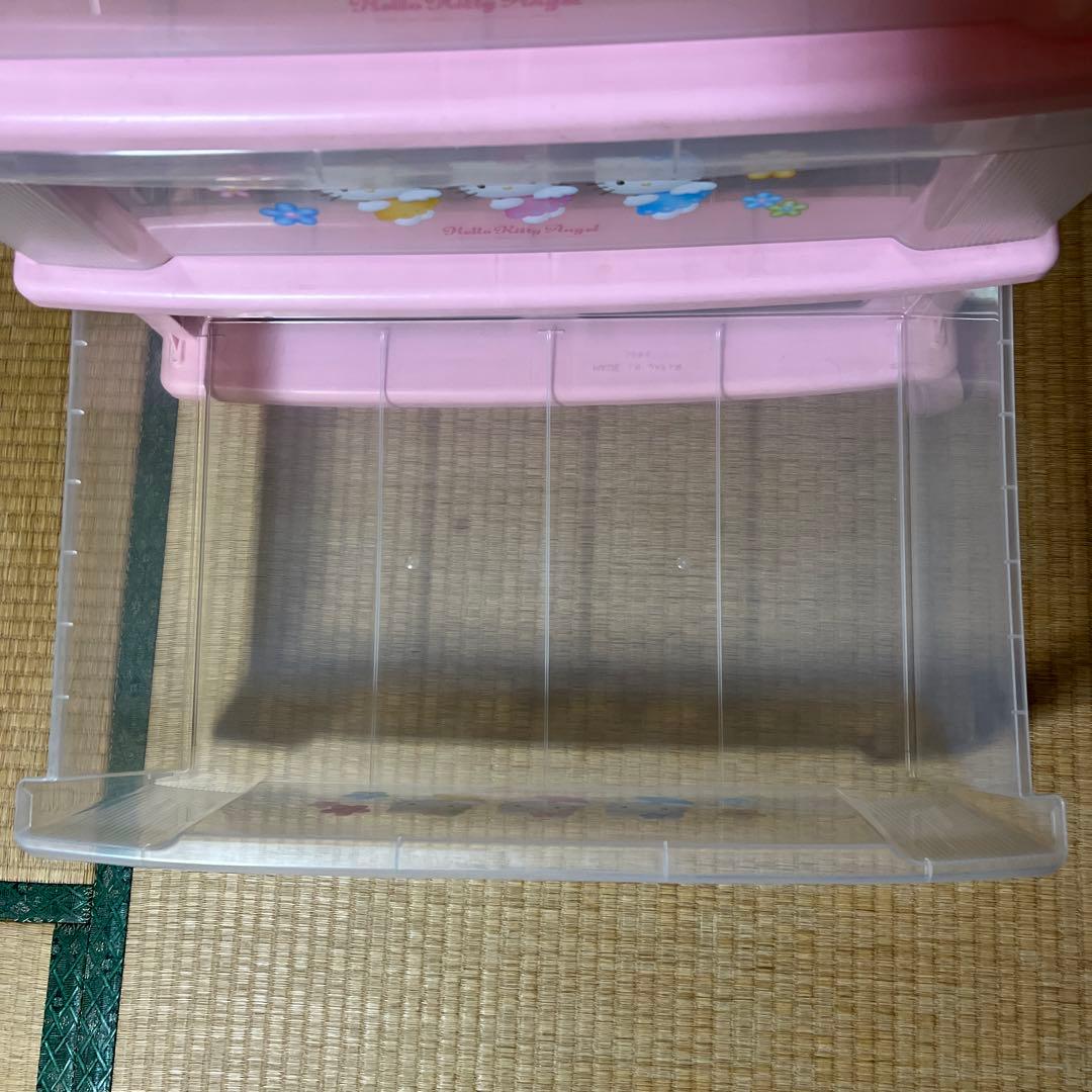 里佳⭐︎サンリオハローキティ　エンジェル　3段収納ケース　衣装ケース　ピンク