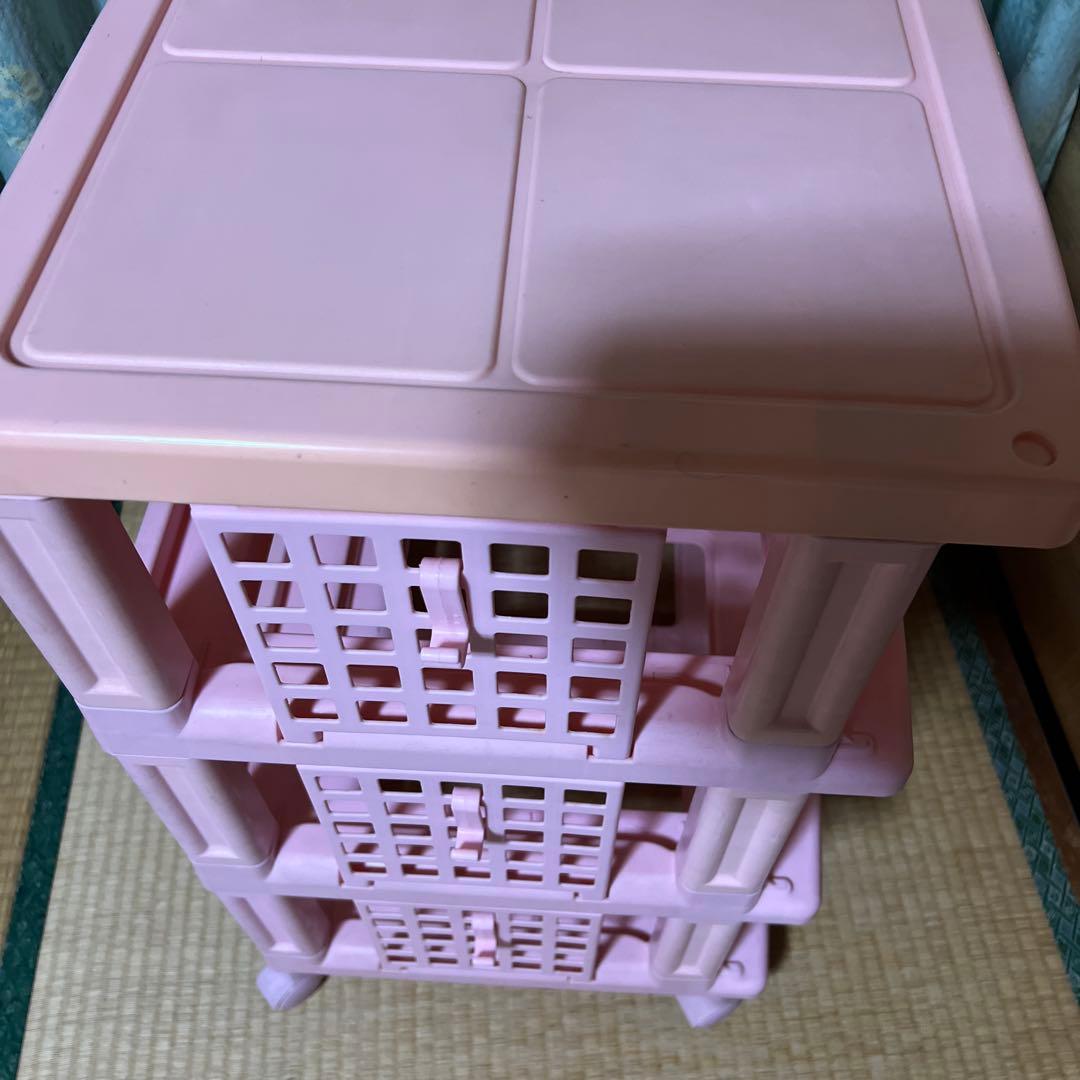 里佳⭐︎サンリオハローキティ　エンジェル　3段収納ケース　衣装ケース　ピンク