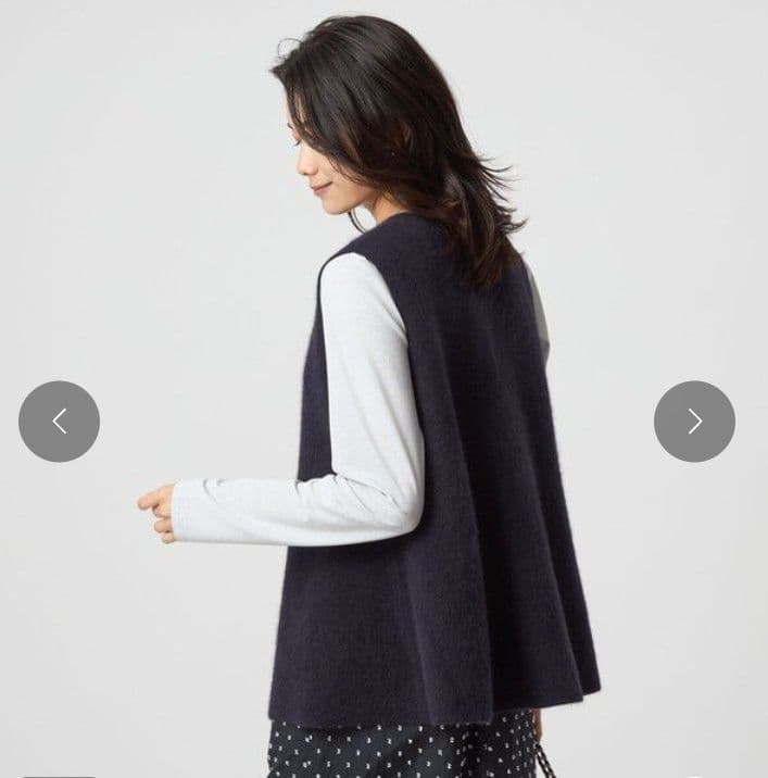 【新品・未使用】FOXブレンド セッケツ ニット ジレ