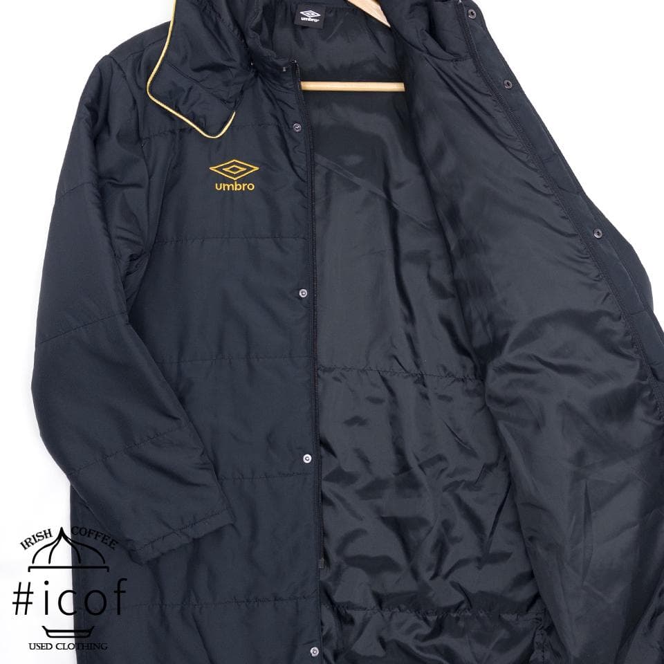 美品✨UMBRO アンブロ ロングダウン ベンチコート 中綿 b15
