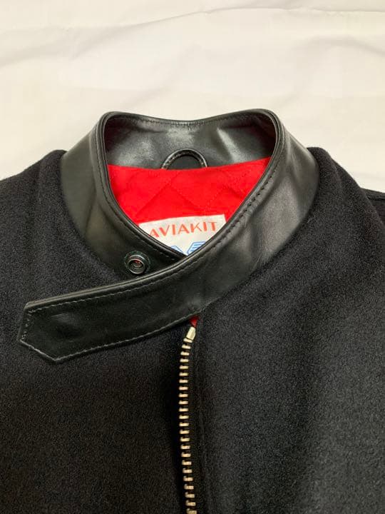3月22日まで1.2万円OFF【美品】　ルイスレザー　メルトン生地　シングルライ