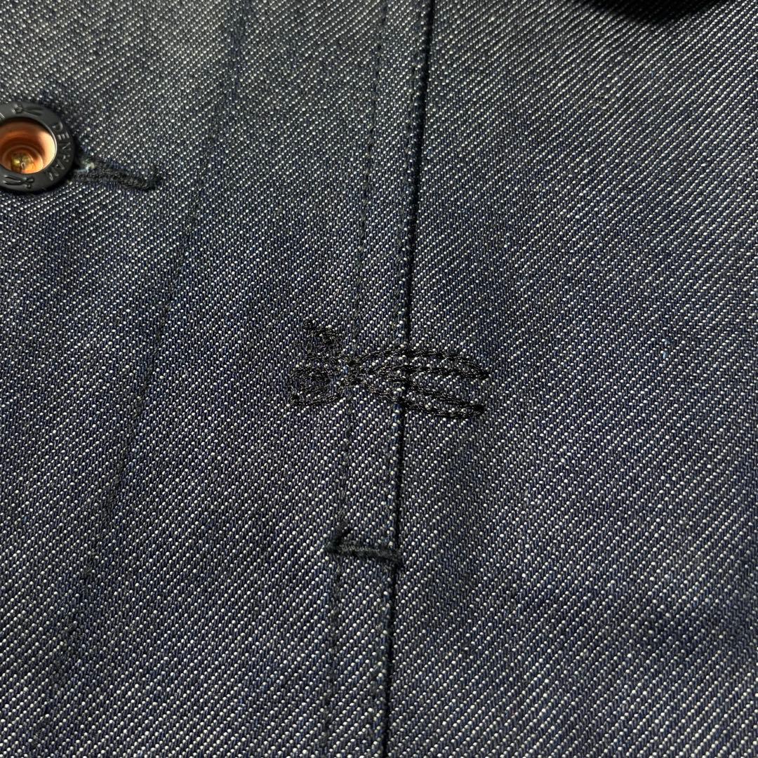 DENHAM デンハム シザー刺繍デニムジャケット Lサイズ
