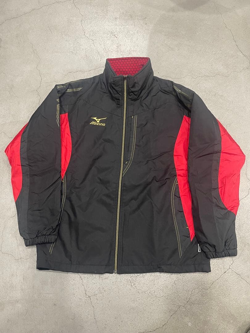 mizuno ミズノ ブレスサーモ 中綿 ウィンドブレーカー 黒/赤