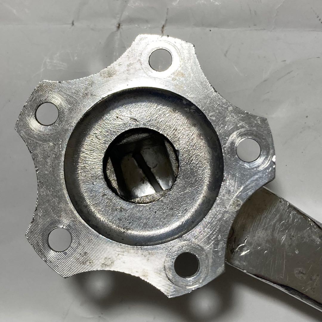 スギノプロダイナミッククランクセット165mm(ポリッシュ)クランクキャップ付