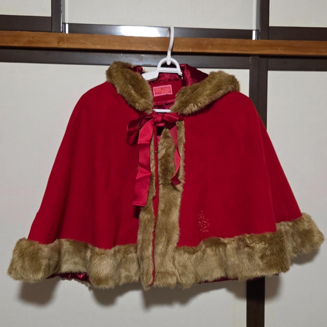 BABY 赤ずきんちゃんケープ ウール 軽い使用感あり