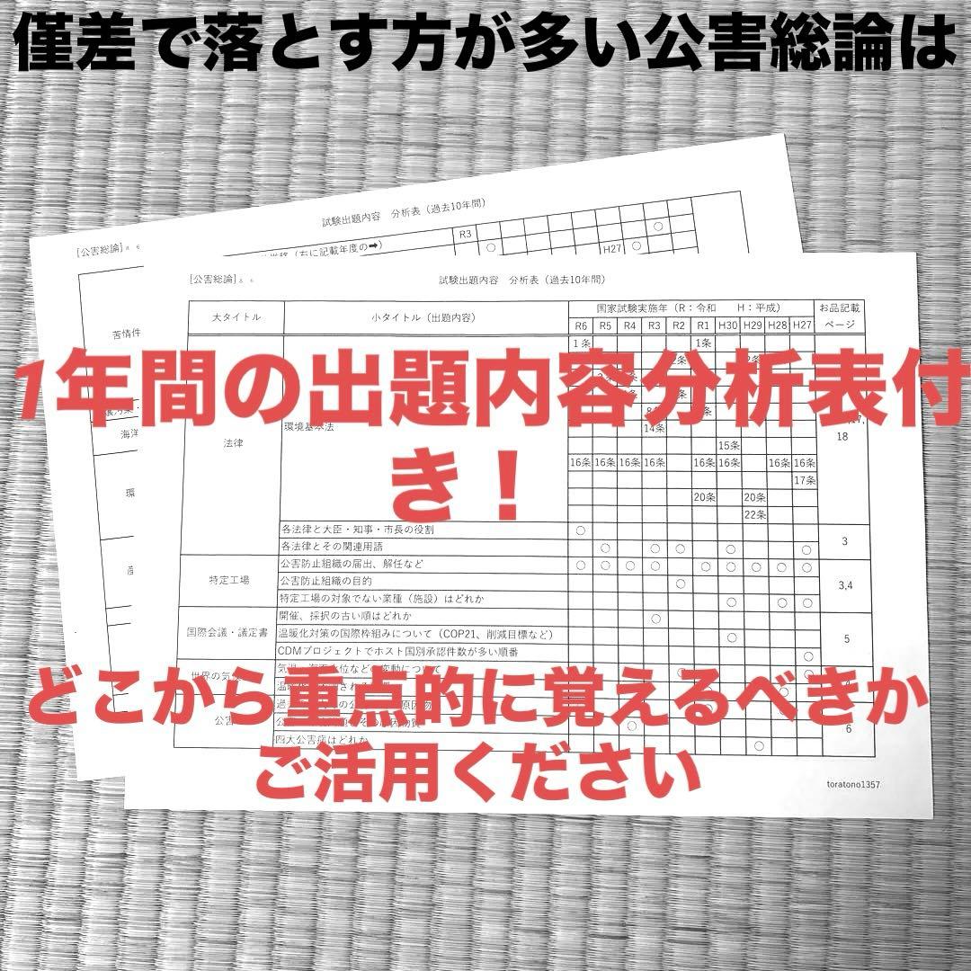 【これだけ合格ノート　水質３種】　公害防止管理者　令和８年用