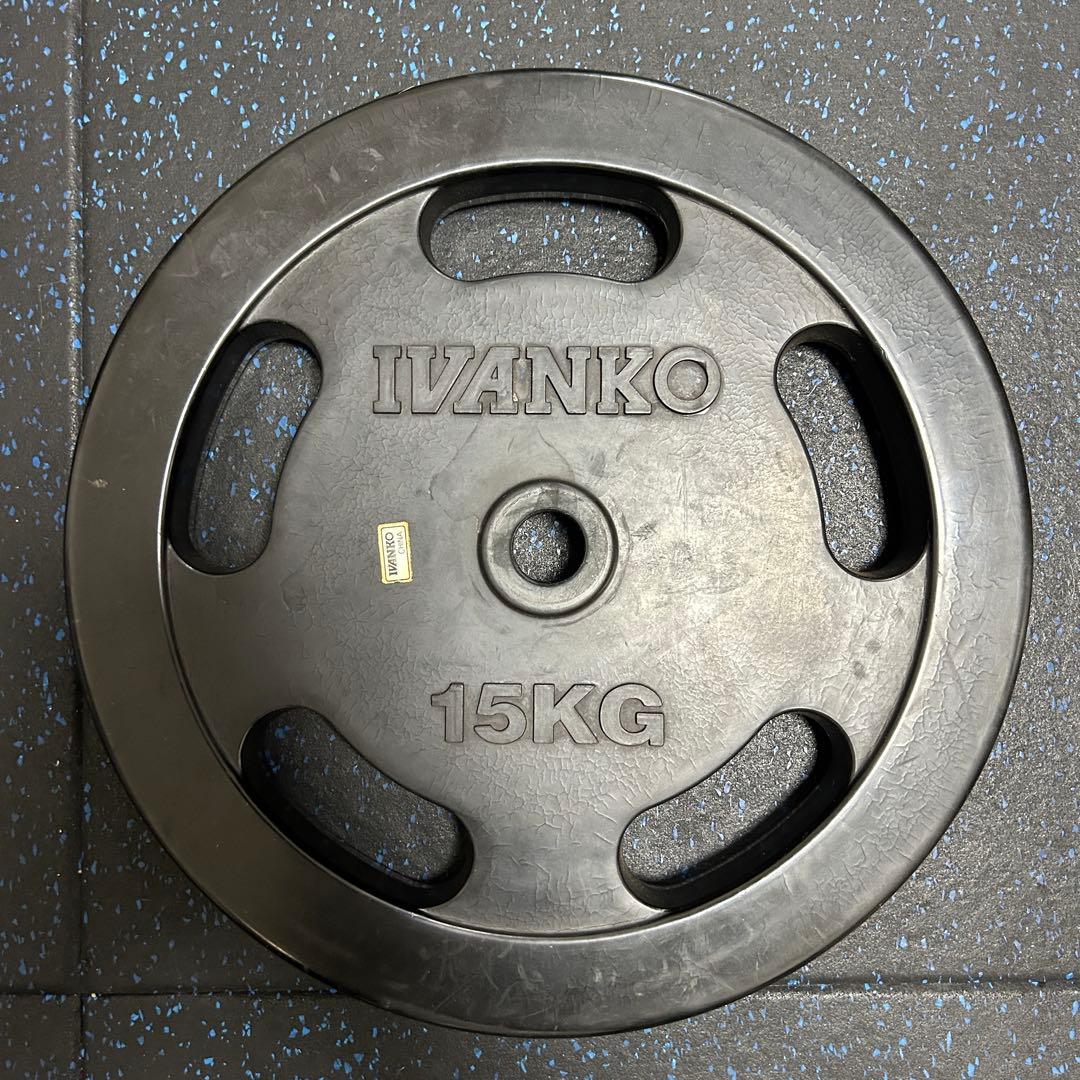 IVANKO イヴァンコ 28mmラバープレート15kg②　アイロテック