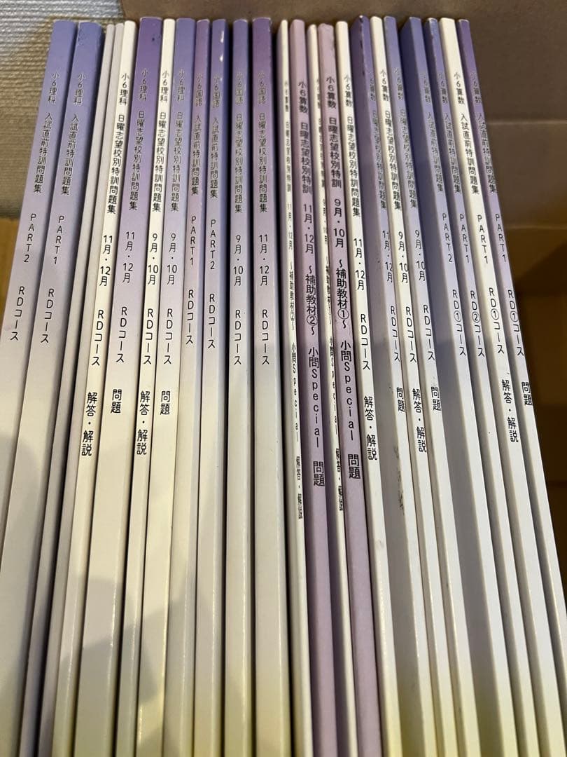 浜学園 小6算国理　日曜志望校別/入試直前特訓 問題集 男女難関/RDコース