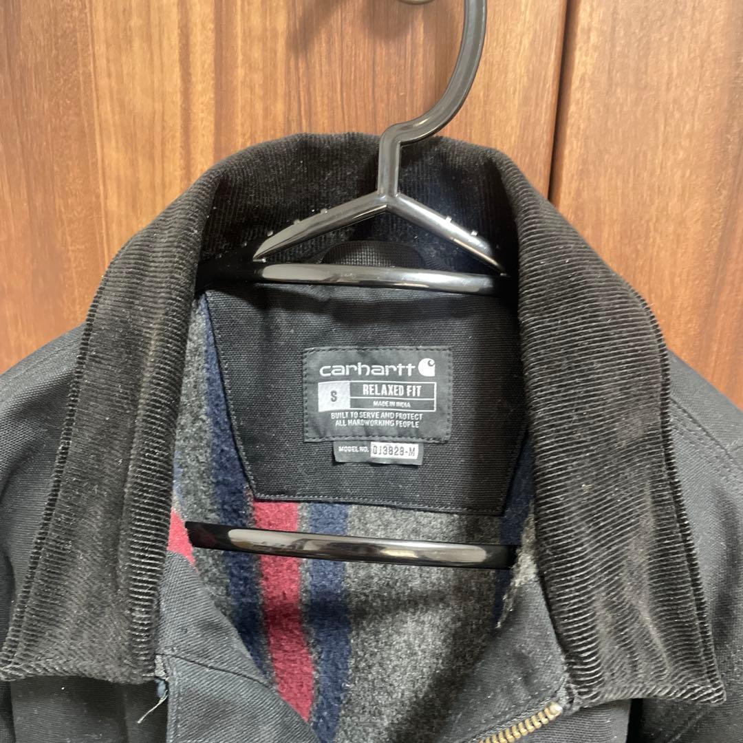 Carhartt ブラック リラックスフィットジャケット S