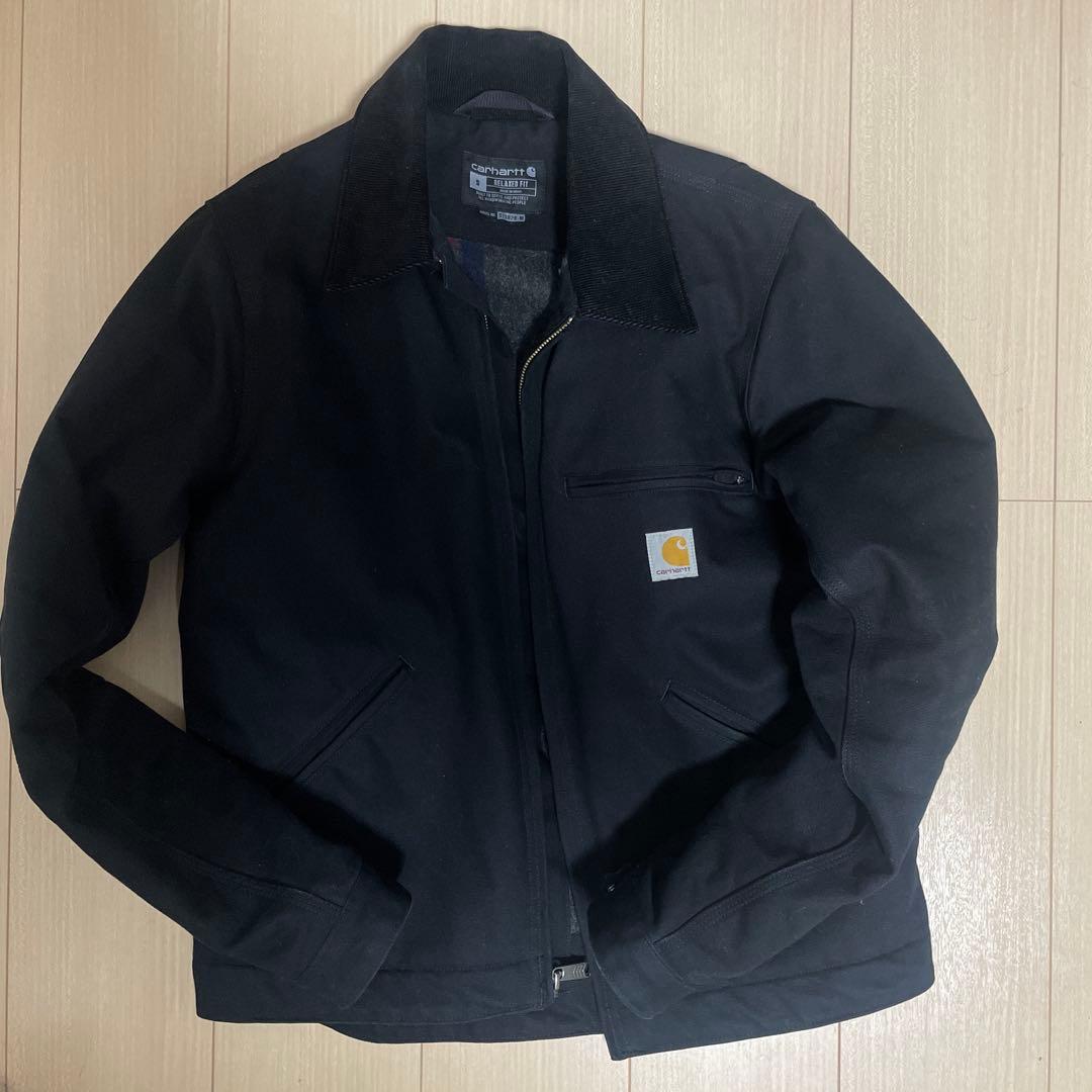 Carhartt ブラック リラックスフィットジャケット S