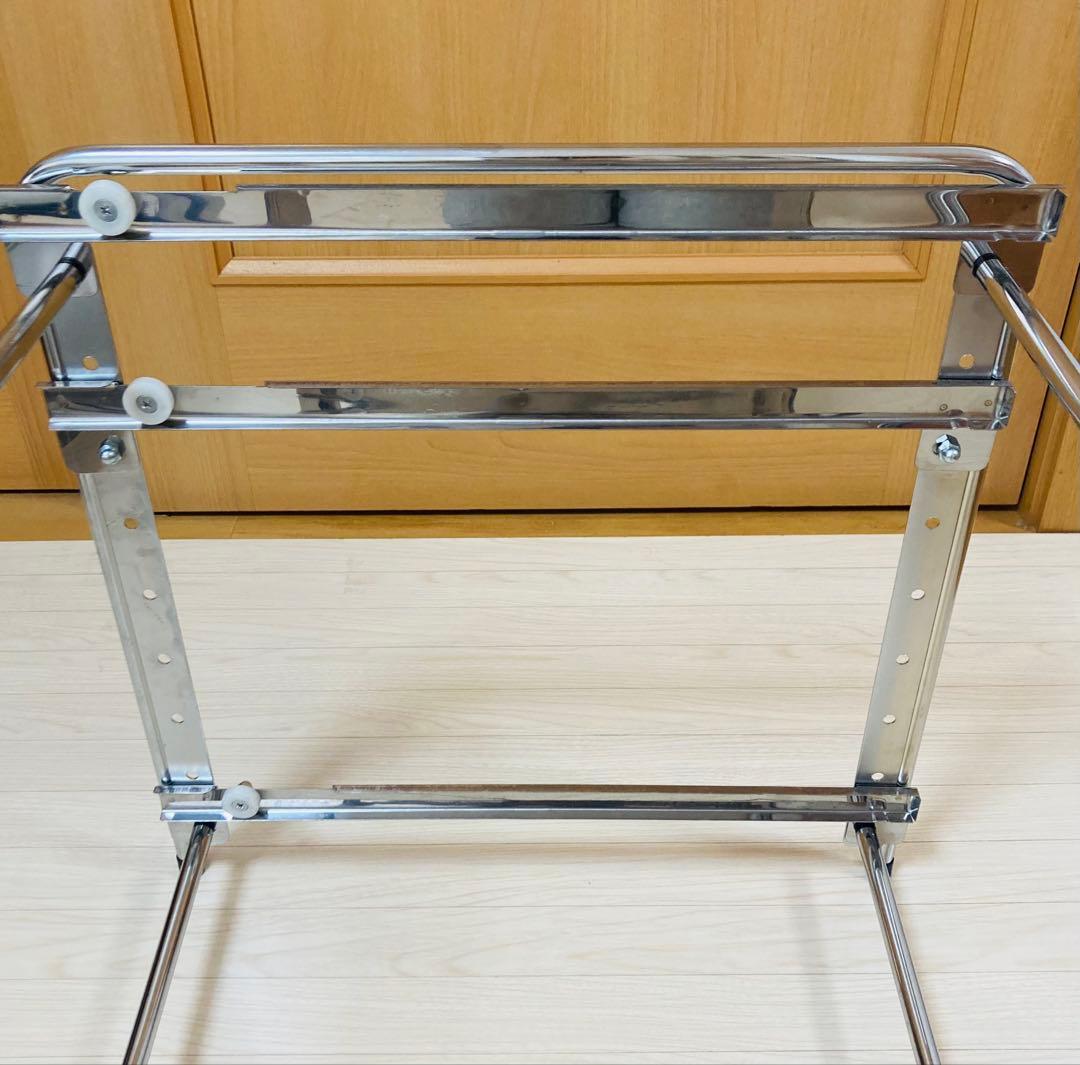 【美品】キッチン下 スライドラック 3段 高さ調整可
