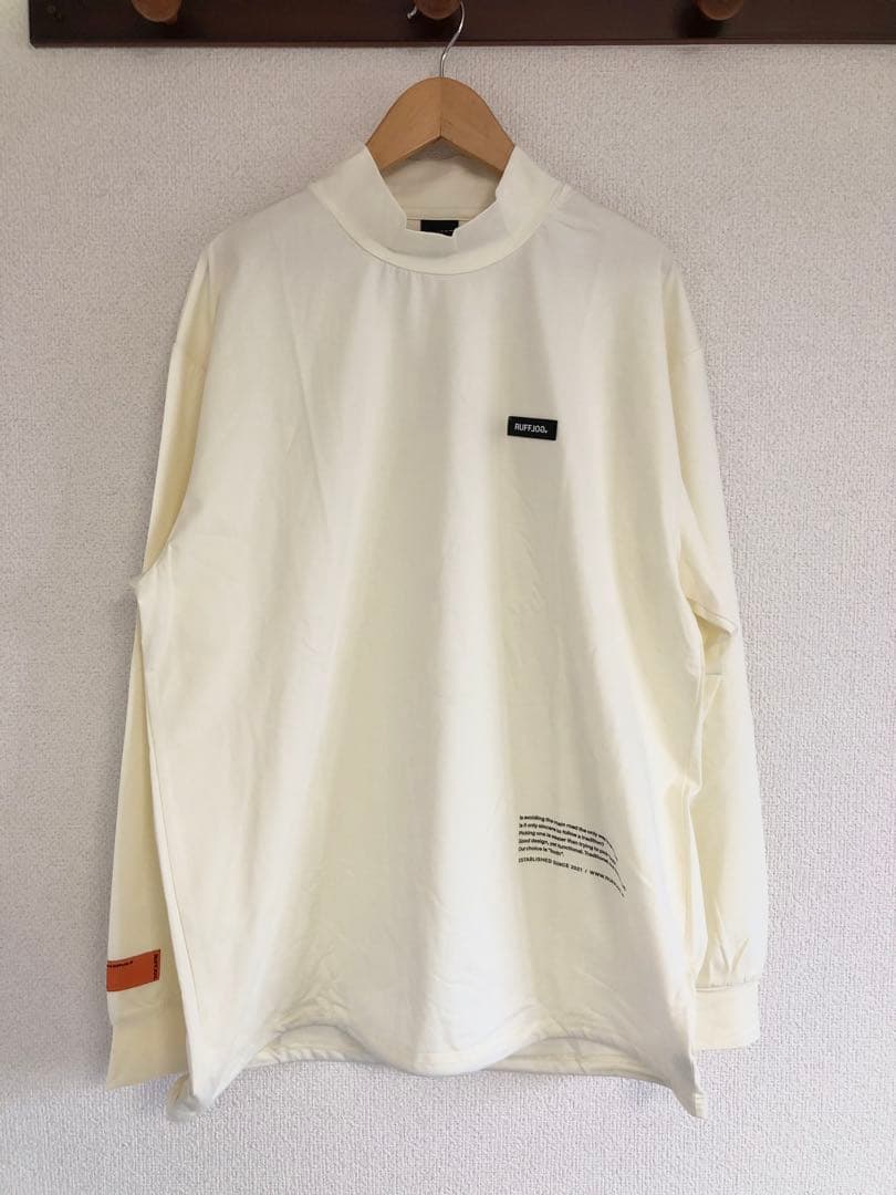 新作　RUFFLOG LOGO L/S MOCK NECK サイズXL