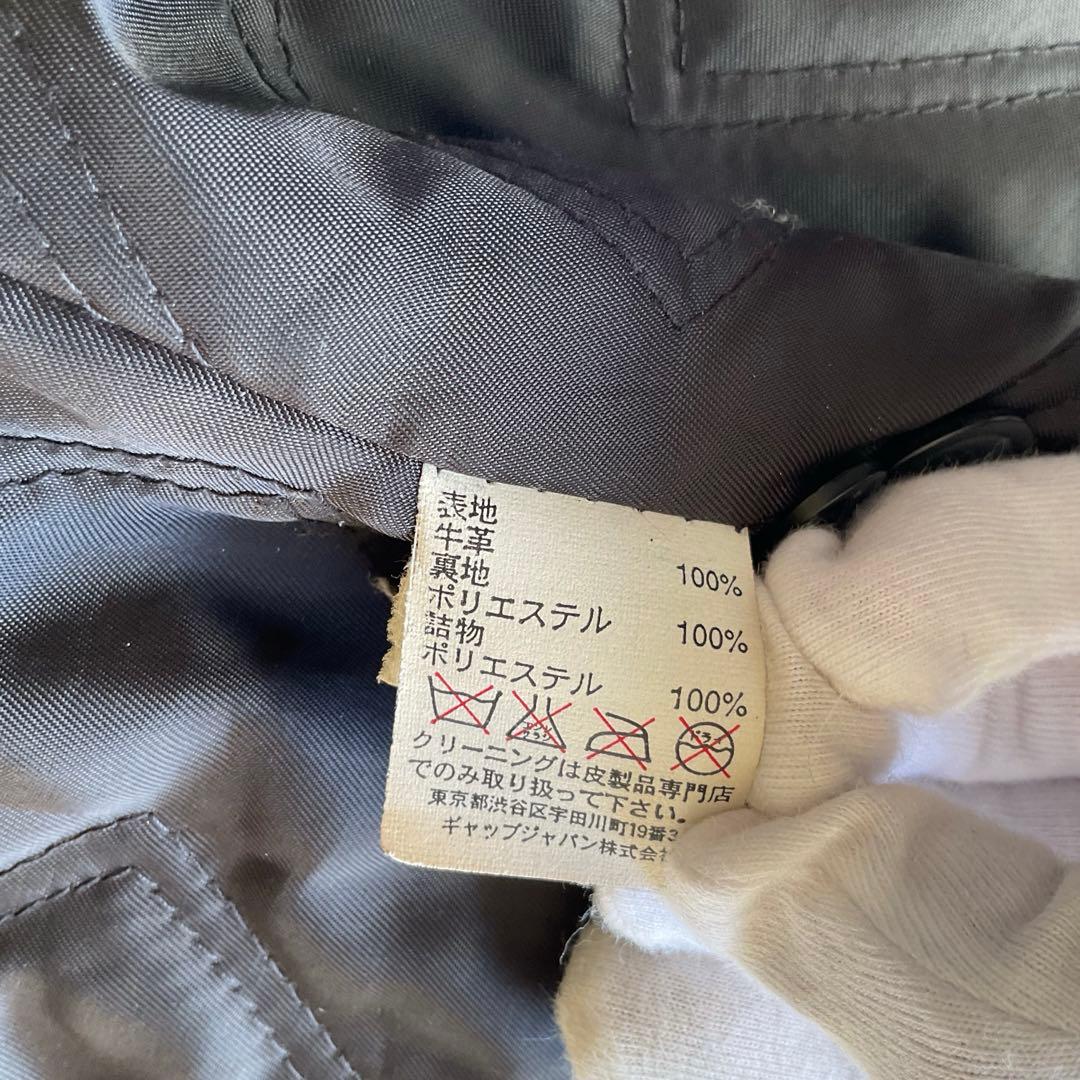 人気✨オールドギャップ　カウレザージャケット　M 大きい　ブラック　ドリズラー