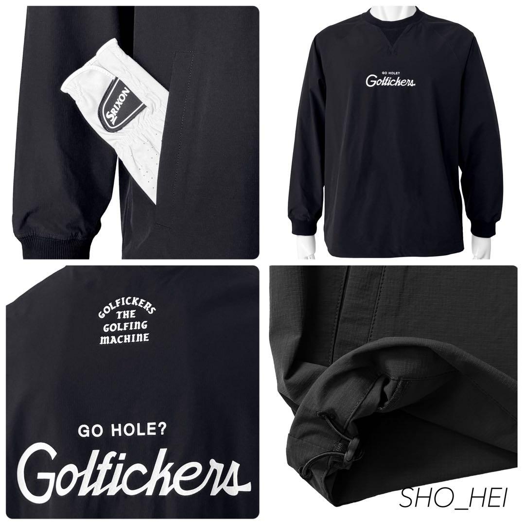 【新品】Golfickers Pullover -Black-（HOLE619）
