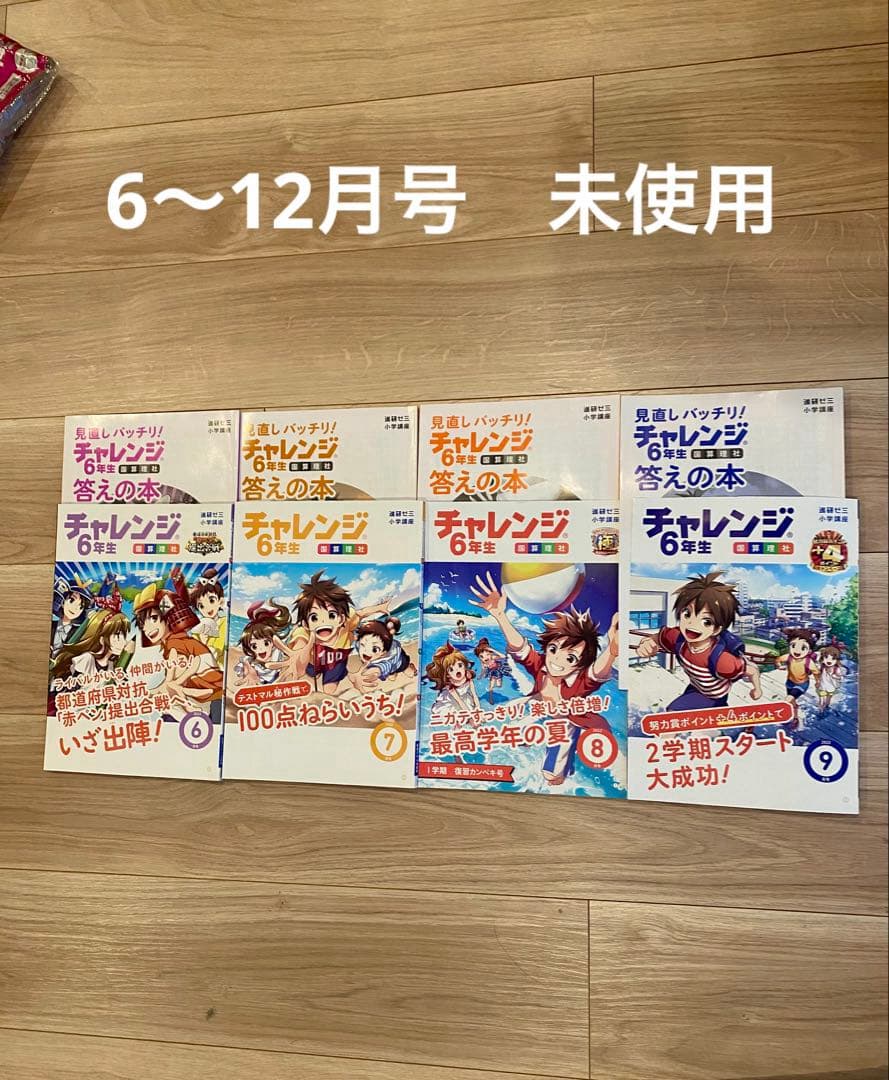 【ほぼ未使用‼︎‼︎ 】チャレンジ6年生➕中学準備号　1年分　進研ゼミ