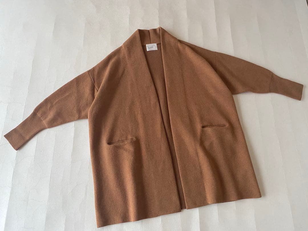 イエナ IENA ウールカシミヤニットガウンコートコーディガン