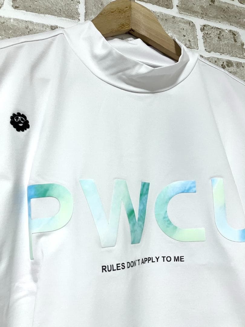 【早い者勝ち‼️】新品 PWサーキュラス メンズ 半袖 モックネック LL 白系
