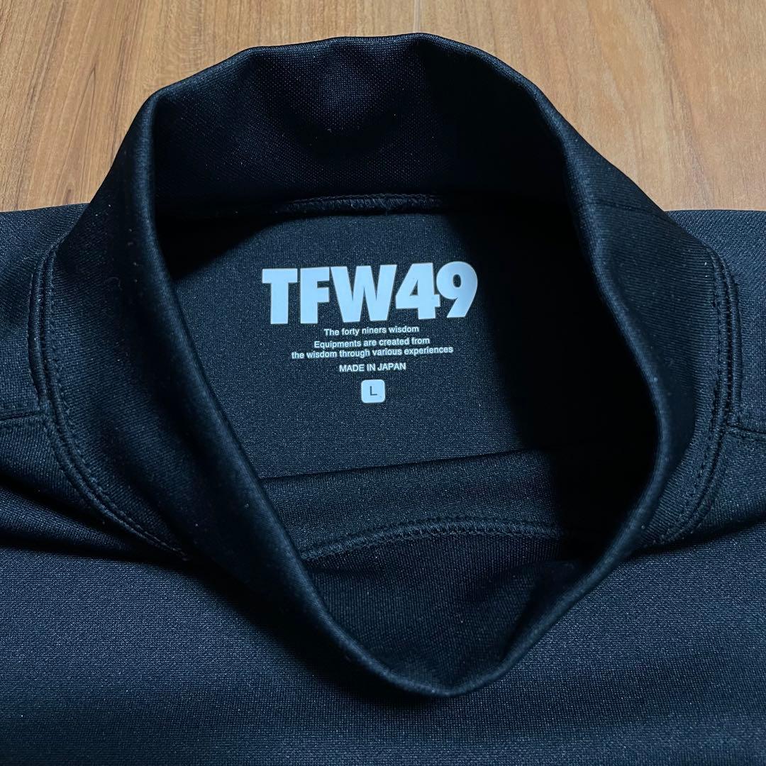 新品未使用タグ付き　TFW49 モックネック　Tシャツ ブラック　L ゴルフ