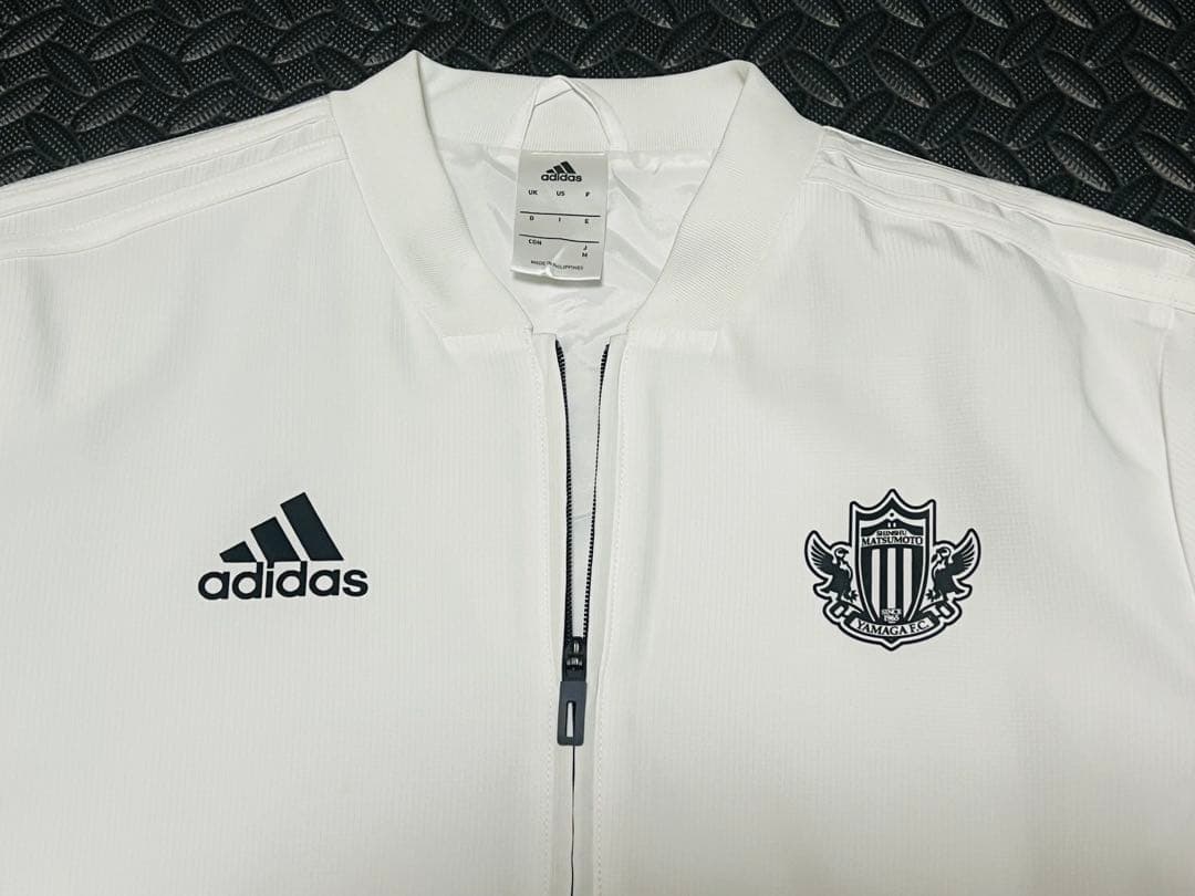 松本山雅　adidas 選手支給ジャケット 白/黒 10