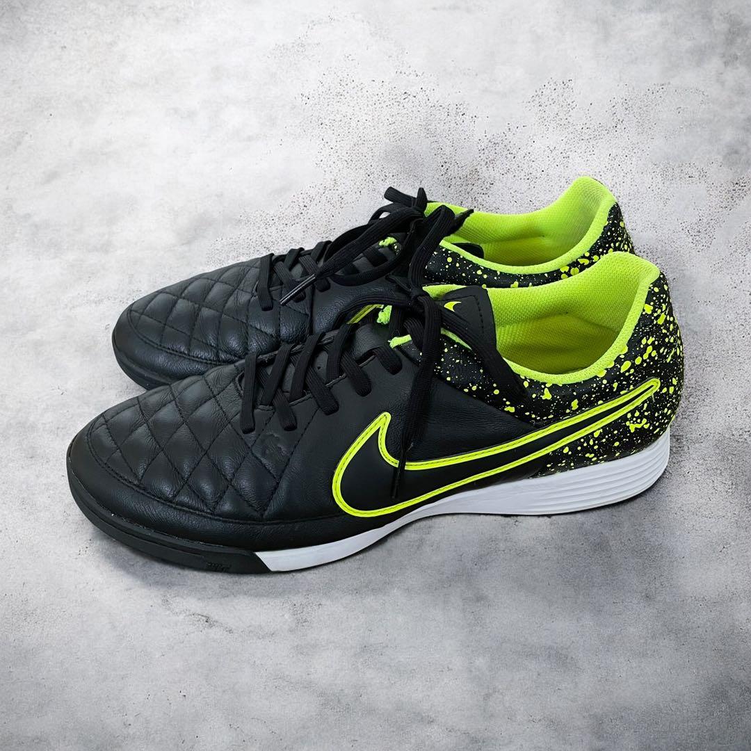 【美品】NIKE ナイキ ティエンポ ジーノ レザー TF トレーニングシューズ