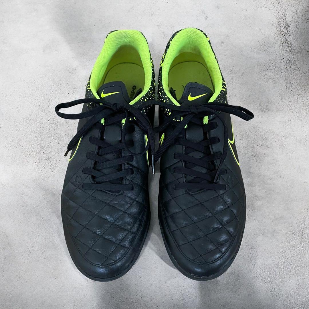 【美品】NIKE ナイキ ティエンポ ジーノ レザー TF トレーニングシューズ