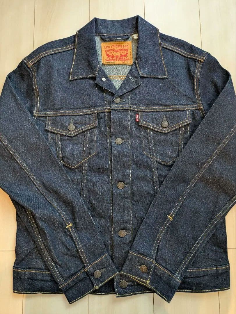 LEVI'S デニムジャケット Mサイズ インディゴ 濃紺 リジッド