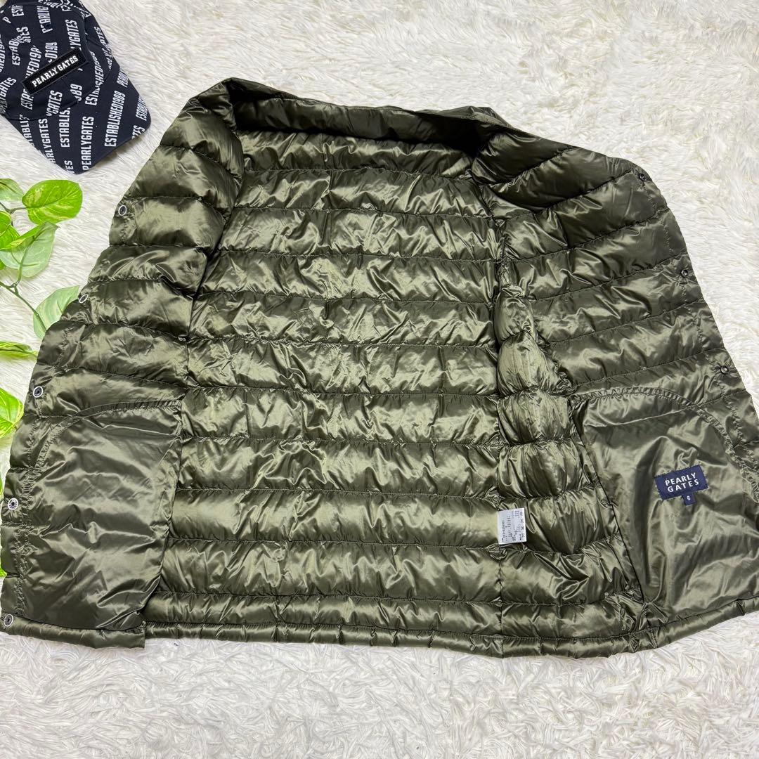 【PEARLY GATES】美品 ダウンベスト カーキ 6サイズ メンズ