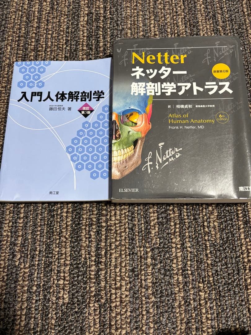 入門人体解剖学 & Netter 解剖学アトラス