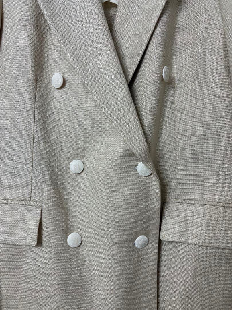 【美品】UNITED ARROWS ベージュ ダブルブレストジャケット