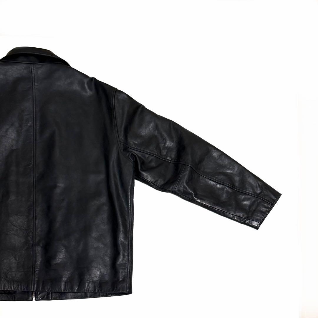 90s OLD GAP 本革 レザージャケット XL 極美品 紺タグ