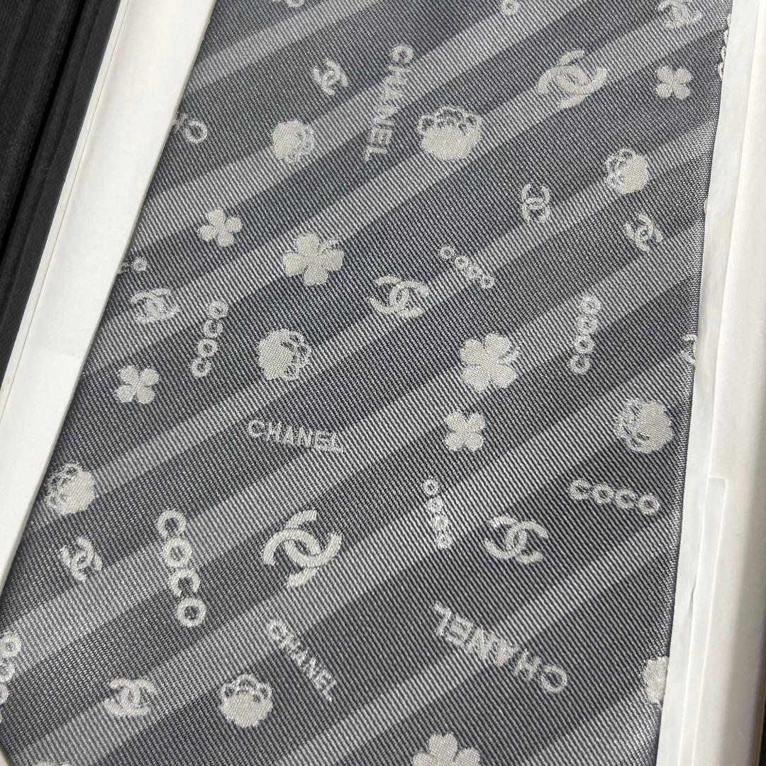 CHANEL シャネル ネクタイ ココマーク ストライプ 高級 保管品