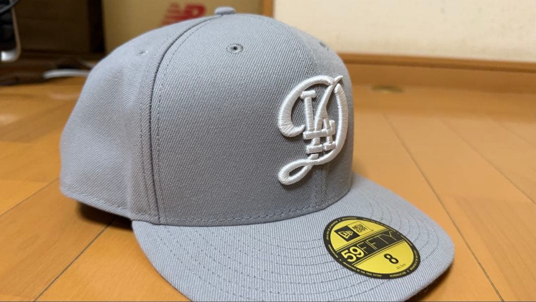 シティコネクト　ニューエラ 59FIFTY ドジャース サイズ8 グレー