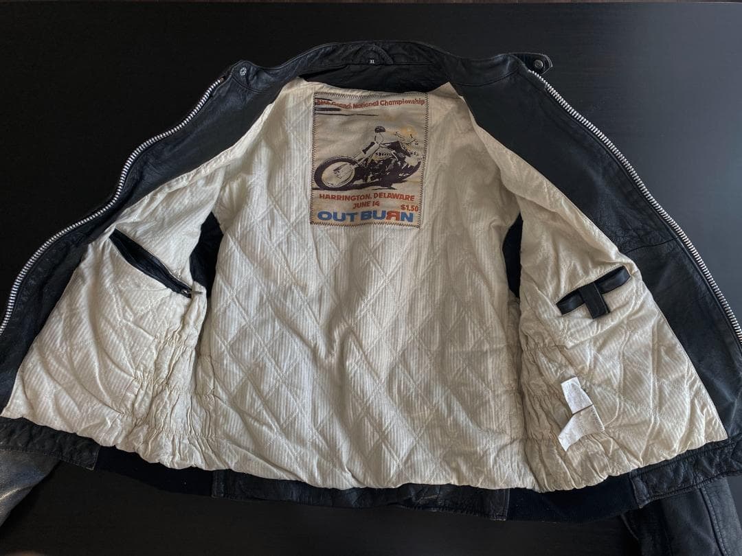【貴重品】out burn アウトバーン　ライダース　レザー　　No.20