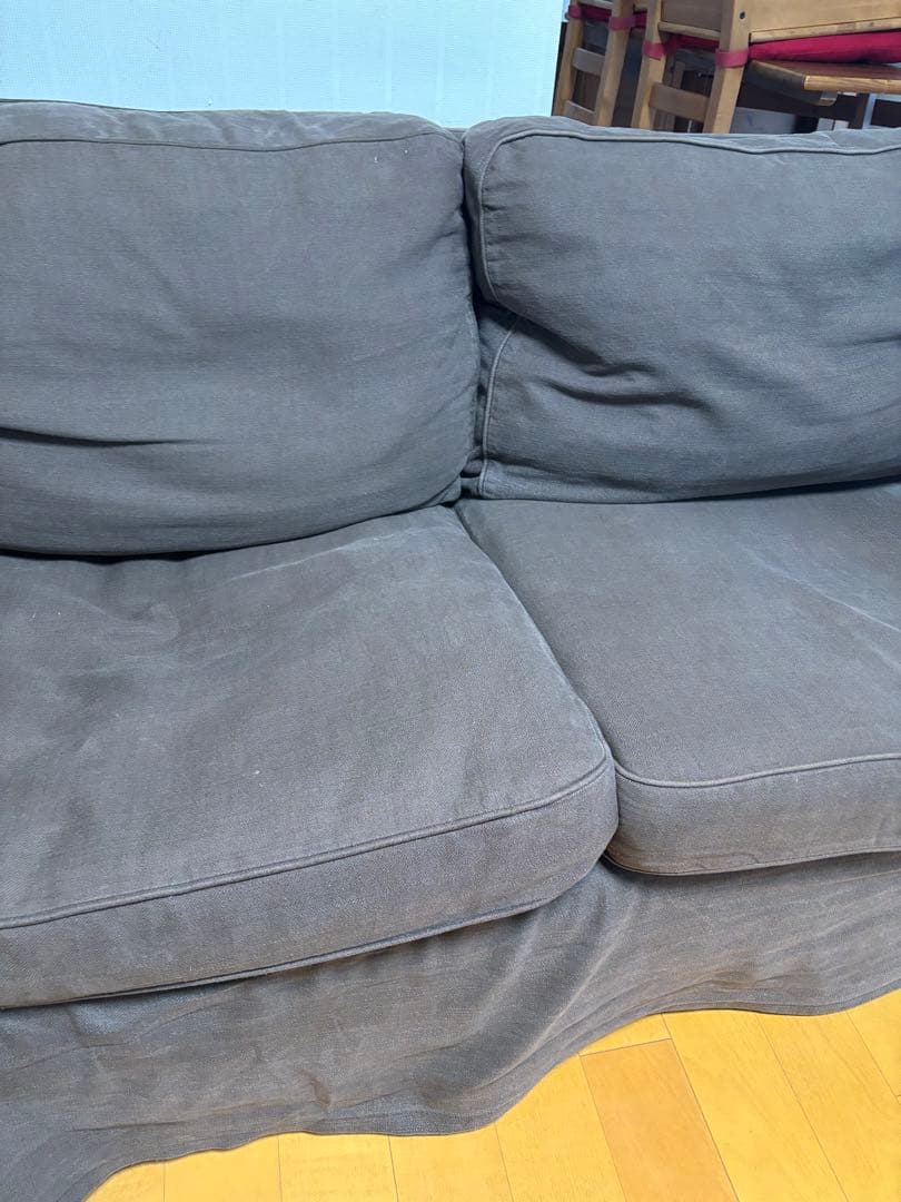IKEA ソファ　エークトルプ　カバー　茶色