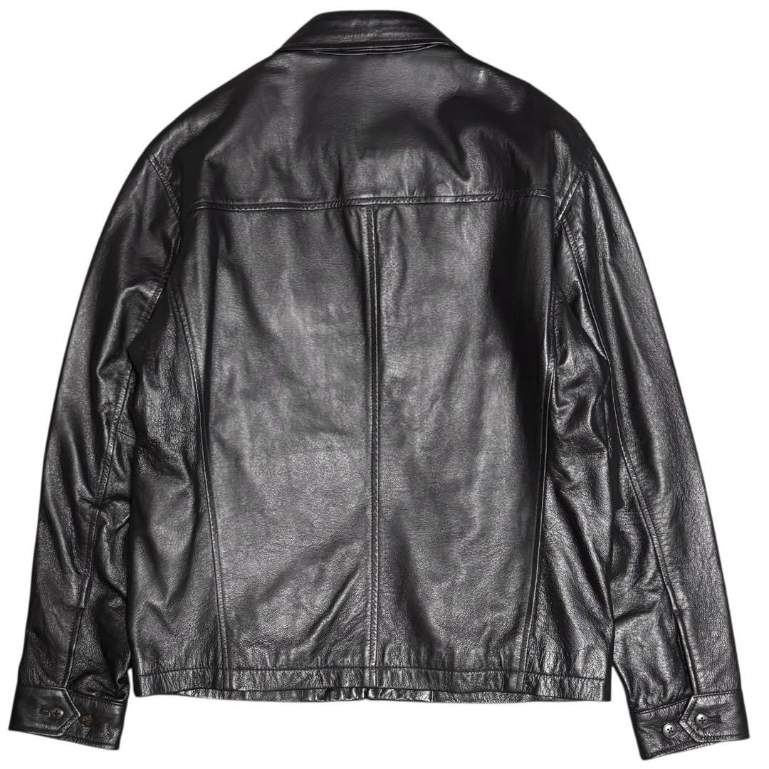 CHAPS ラルフローレン 90s ビンテージ 短丈 レザージャケット ブラック