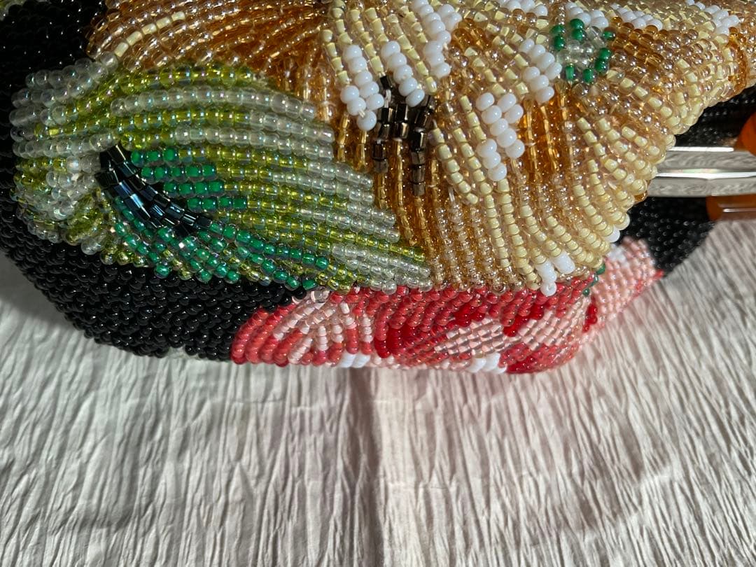 ビーズ刺繍 和装用バッグ　卒業式