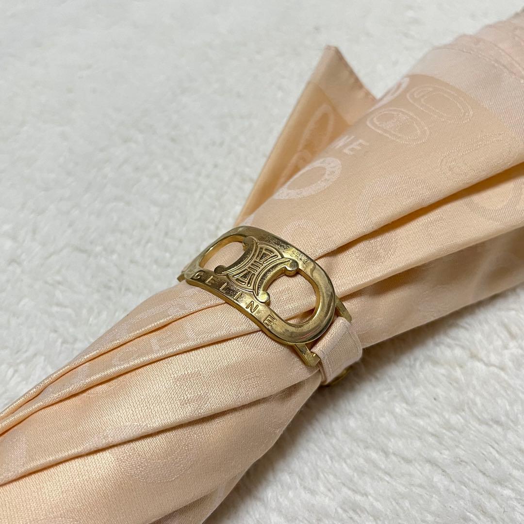 極美品 CELINE セリーヌ トリオンフ マカダム 総柄 晴雨兼用 傘