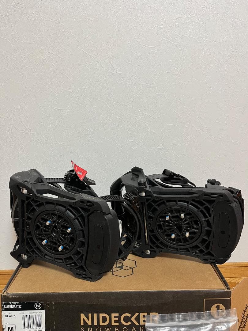 未使用 Nidecker Supermatic バイン Mブラック ナイデッカー